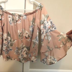 Charlotte Russe Off the Shoulder top Size M